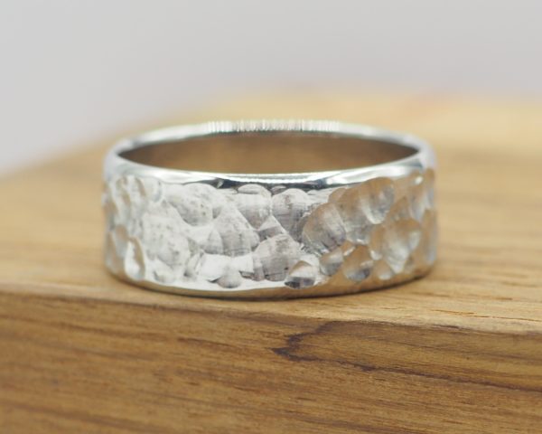 Alliance en or blanc 18 carats - Reflet – Image 2