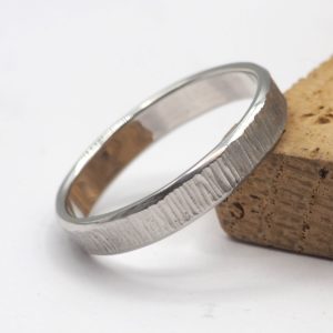 Alliance or blanc 18 carats - Nervure