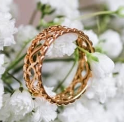Alliance en or rose 18 carat - Irrésistible.