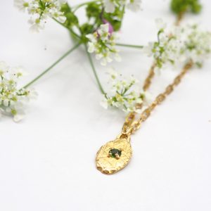 Collier or jaune - Collection papier Froissé